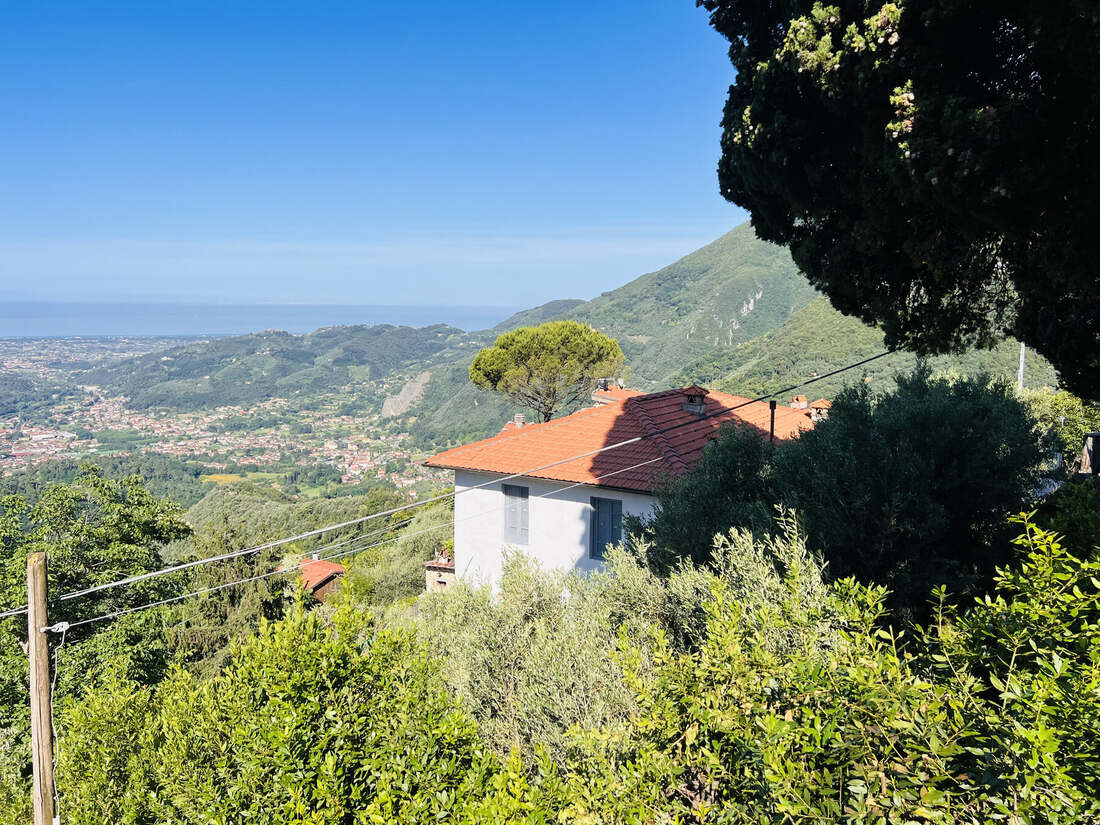 View from the villa across the Tuscan landscape