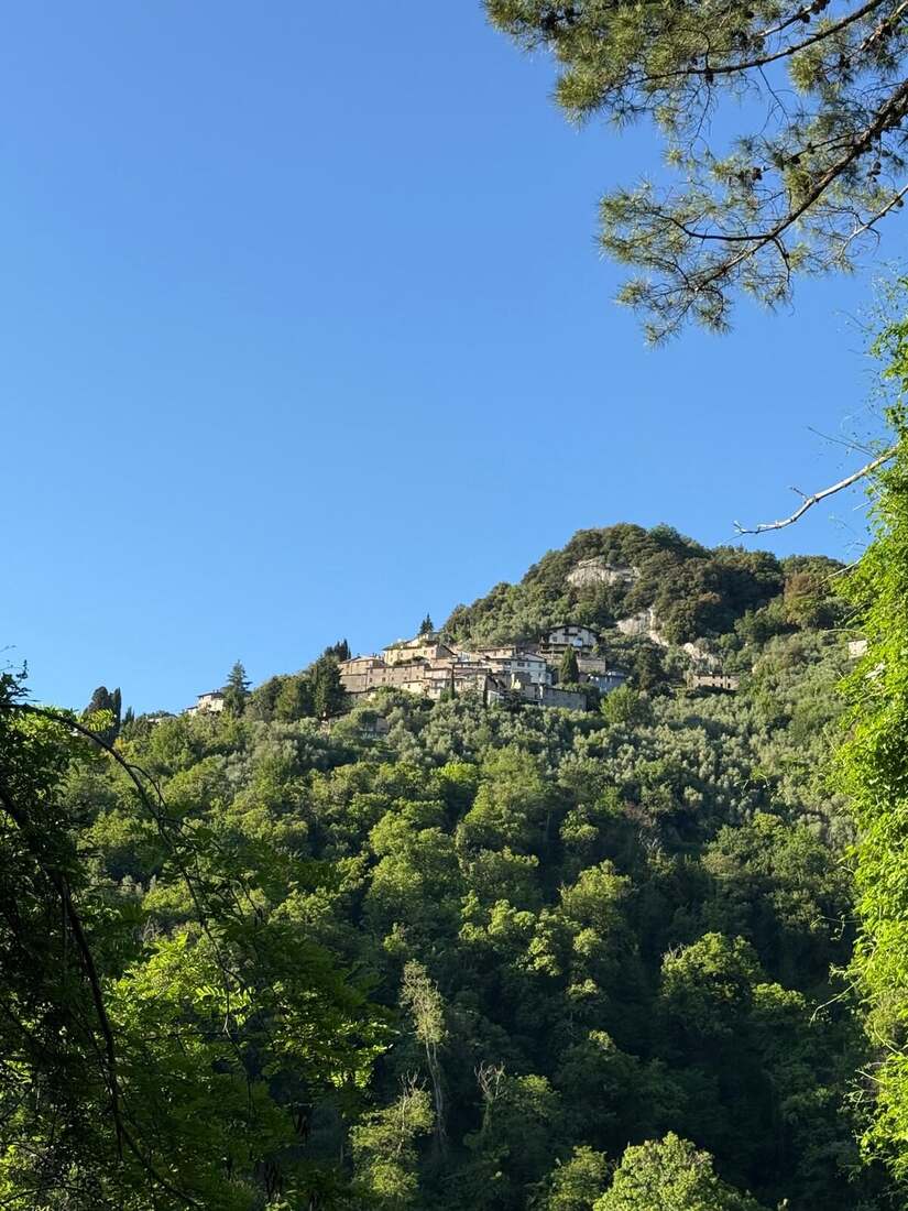 Metato village on the hillside